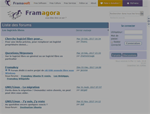 Tablet Screenshot of forum.framasoft.org